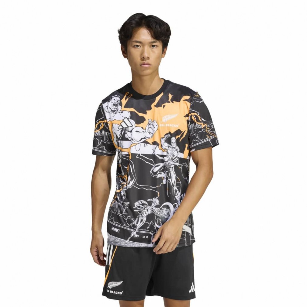 AfB_X Y Or[ W[W I[ubNX }[x LveY  W[W[ JV7531 AxW[Y All Blacks MARVEL : ubN adidas