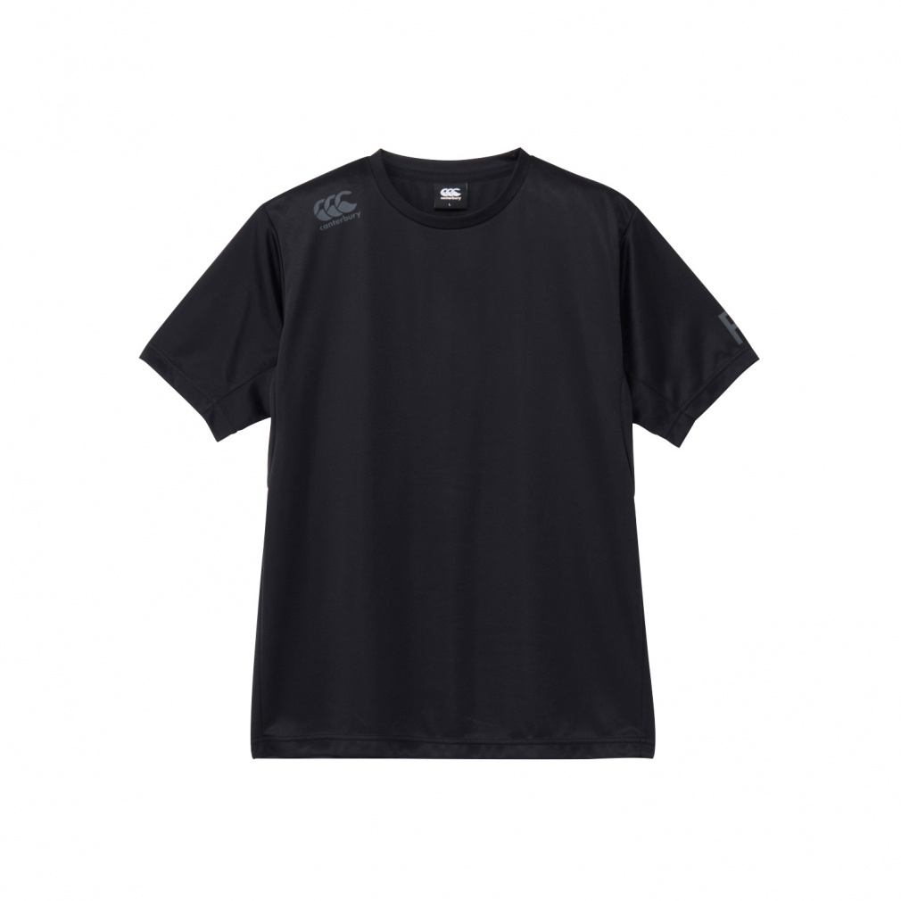 R+ FLEXCOOL CONTROL TEE アールプラス フレックスクールコントロールティー(ブラック-M　メンズ)