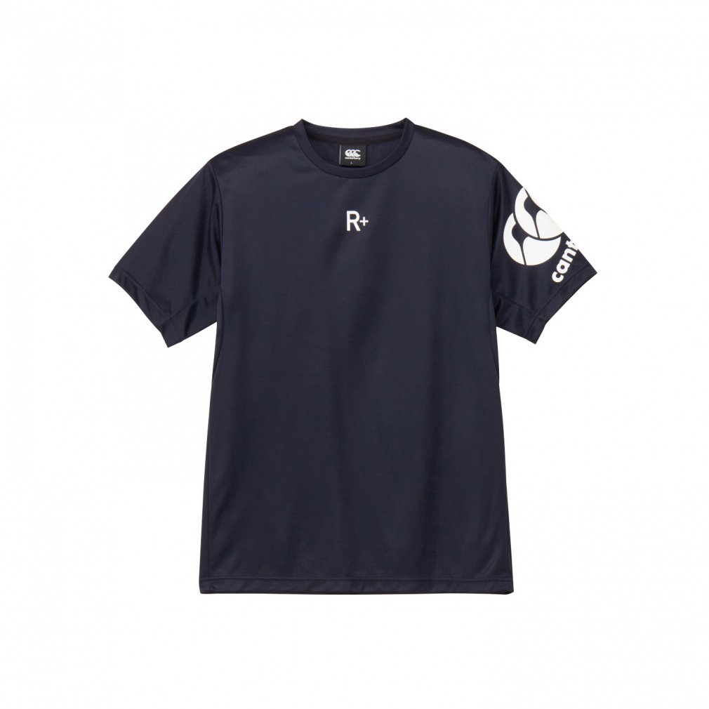 R+ FLEXCOOL CONTROL TEE アールプラス フレックスクールコントロールティー(ネイビー-M　メンズ)