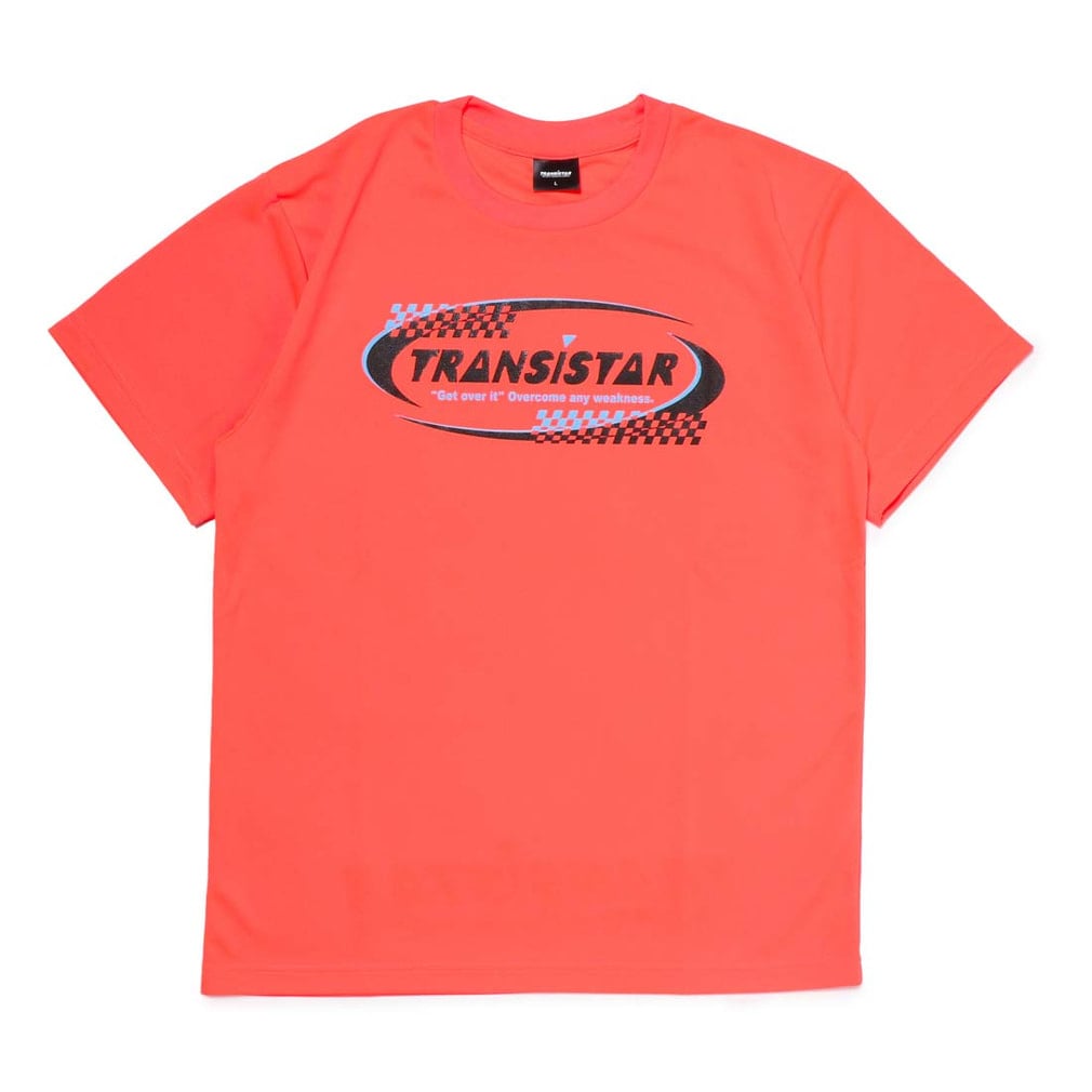HB DRY S/S T-shirts CHECKER FLAG(コーラル-S)