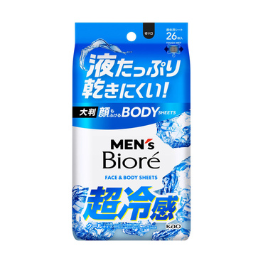 メンズビオレ 顔もふけるボディシート クール