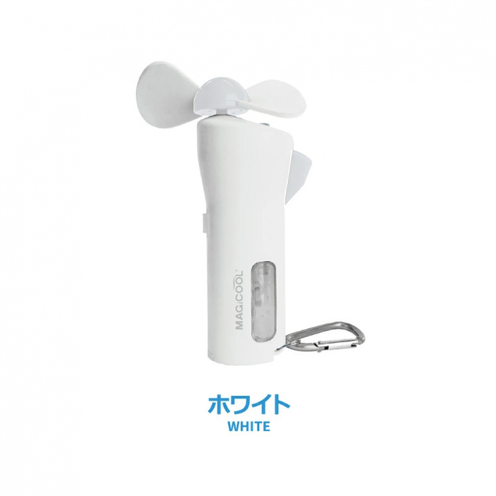 ミストとファンで瞬間冷却！5秒でマイナス5℃！クイッククール(-)