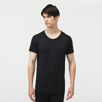 IHEAT メリノウール ウールインナー クルーネック半袖インナー