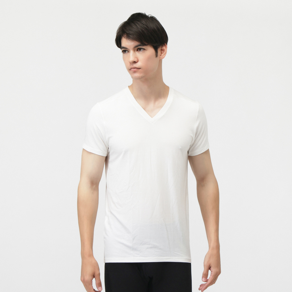 iHEAT +5℃インナー Vネック半袖インナー