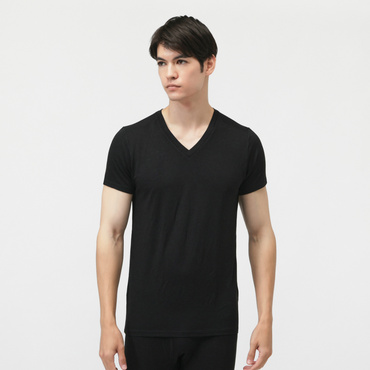 iHEAT +5℃インナー Vネック半袖インナー