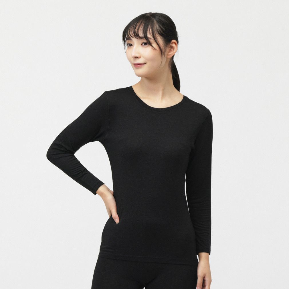 iHEAT +5℃インナー クルーネック長袖インナー