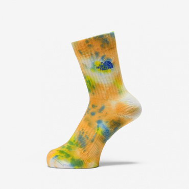 Tie Dye Crew タイ ダイ クルー(イエロー×ターコイズブルー-25-27cm)