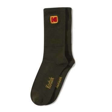 Color Plus Mini Logo Crew Socks
