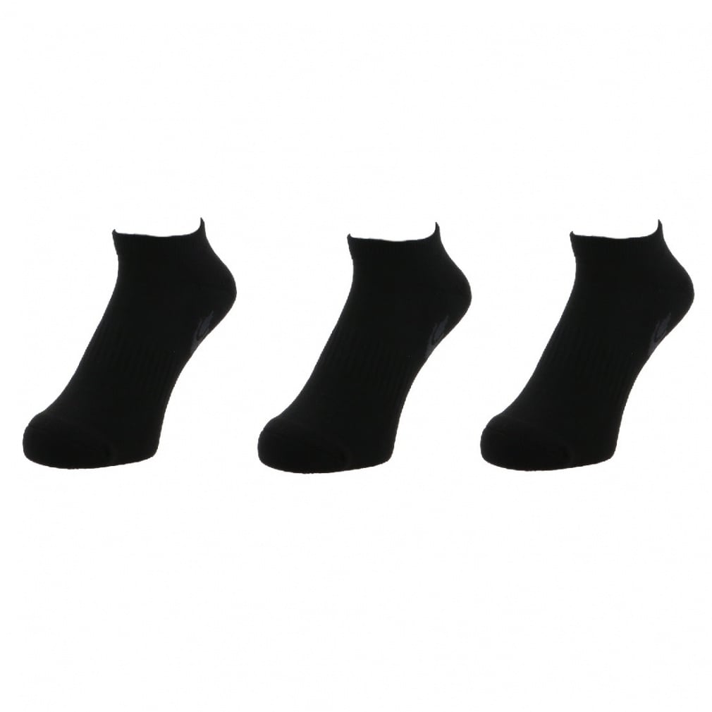 3足組 アンクル丈ソックス(ブラック-25-27cm)