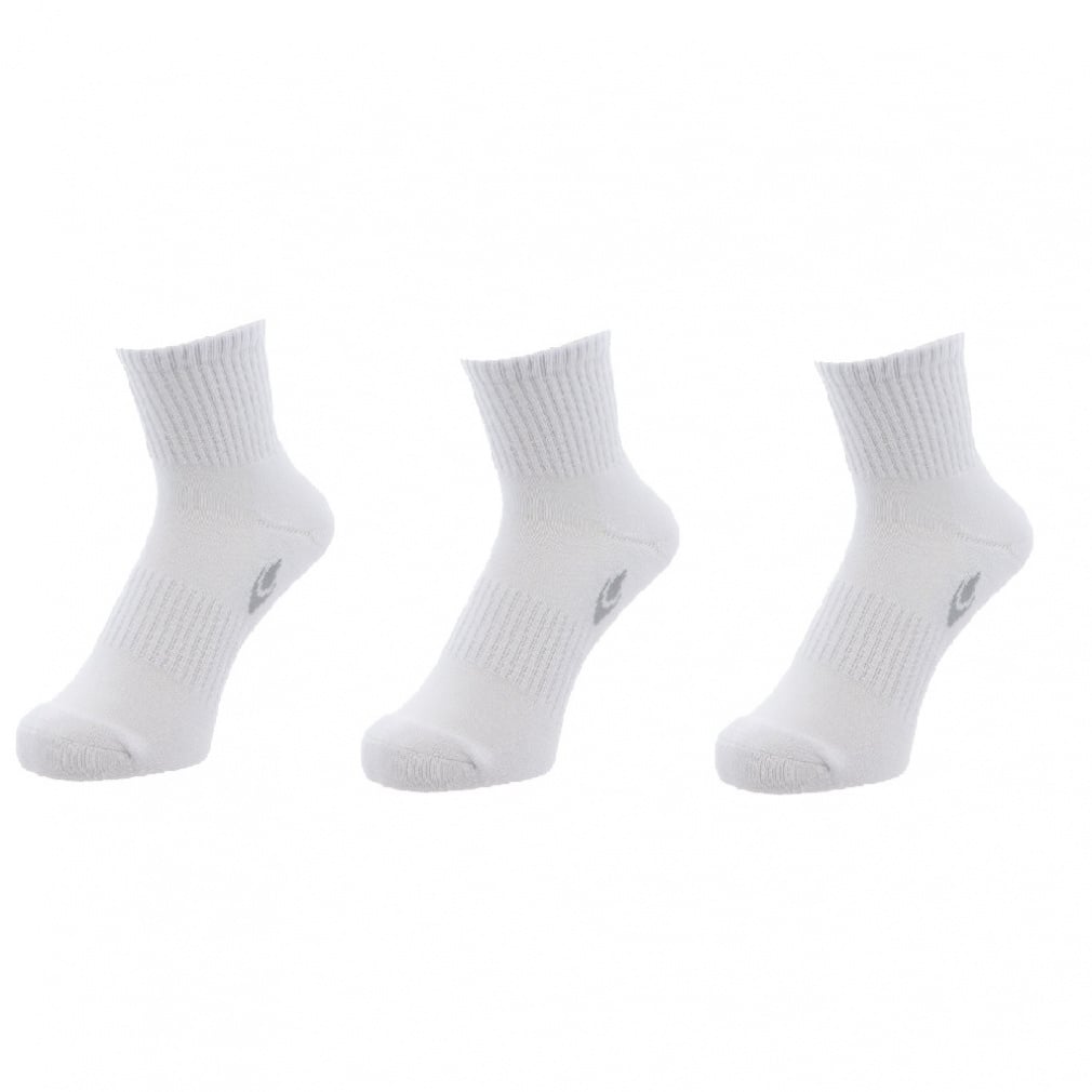 3足組 ショート丈ソックス(ホワイト-25-27cm)