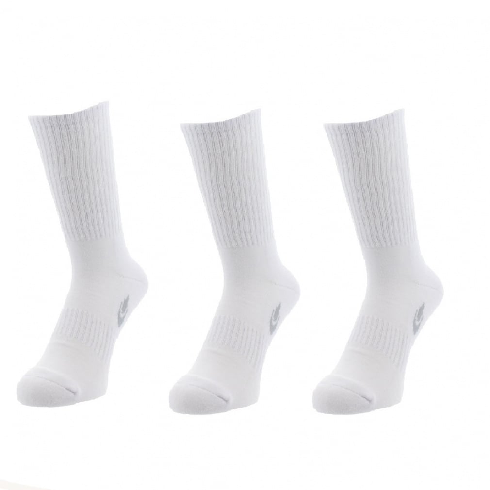 3足組 レギュラー丈ソックス(ホワイト-25-27cm)