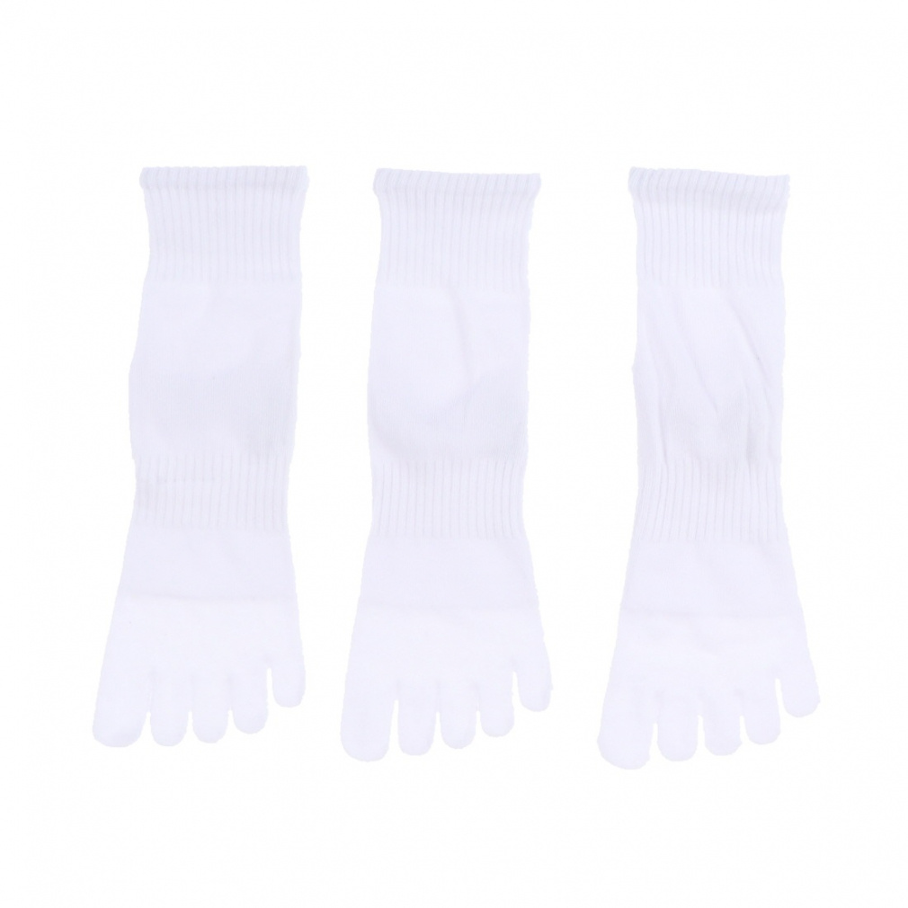 3足組 5本指ソックス(ホワイト-25-27cm)