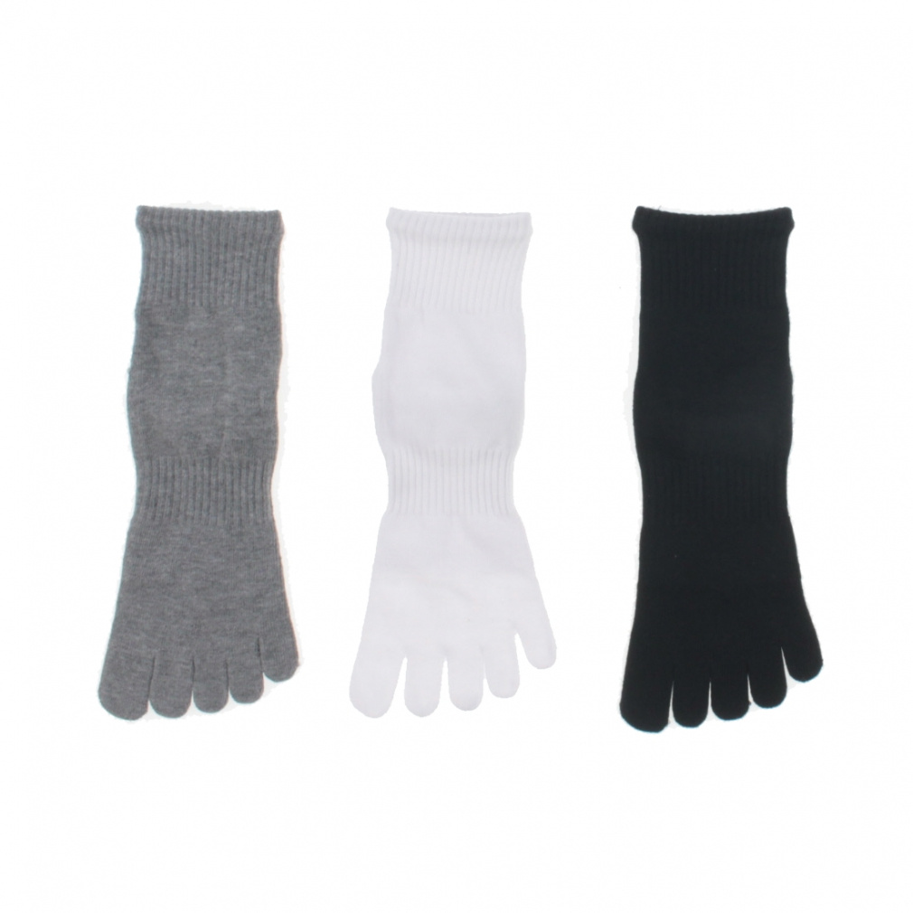 3足組 5本指ソックス(グレー-25-27cm)