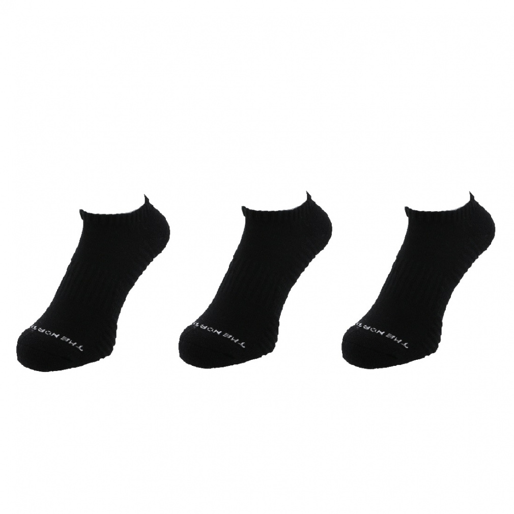 Running Uneven Dry 3P Short ランニング 3足組 ソックス(ブラック-25-27cm)