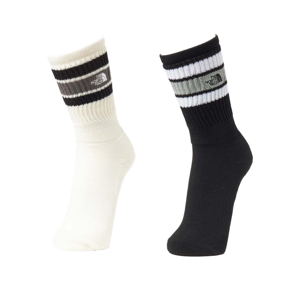 TNF Tube 2P Crew TNF チューブ 2P クルー ユニセックス(ホワイト×ブラック-25-27cm)