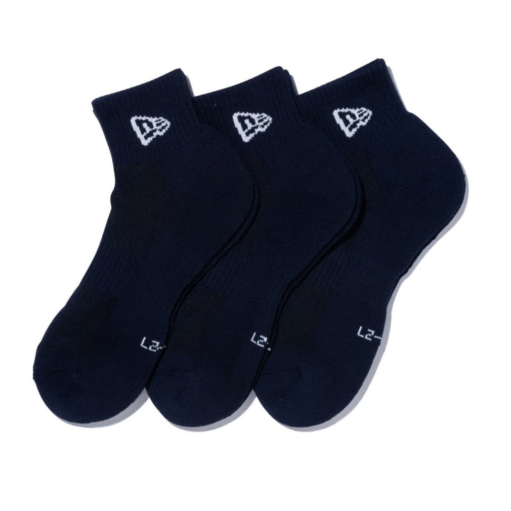 ニューエラ ソックス 靴下 SOCKS ANKLE 3PAIRS NVY 25J 14518187 NVY
