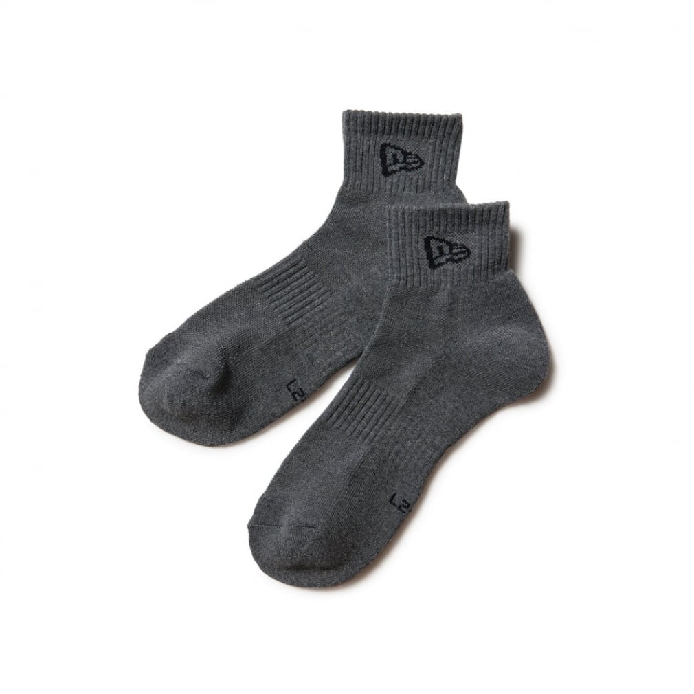 SOCKS ANKLE 3PAIRS CHA(チャコールグレー-25-27cm)