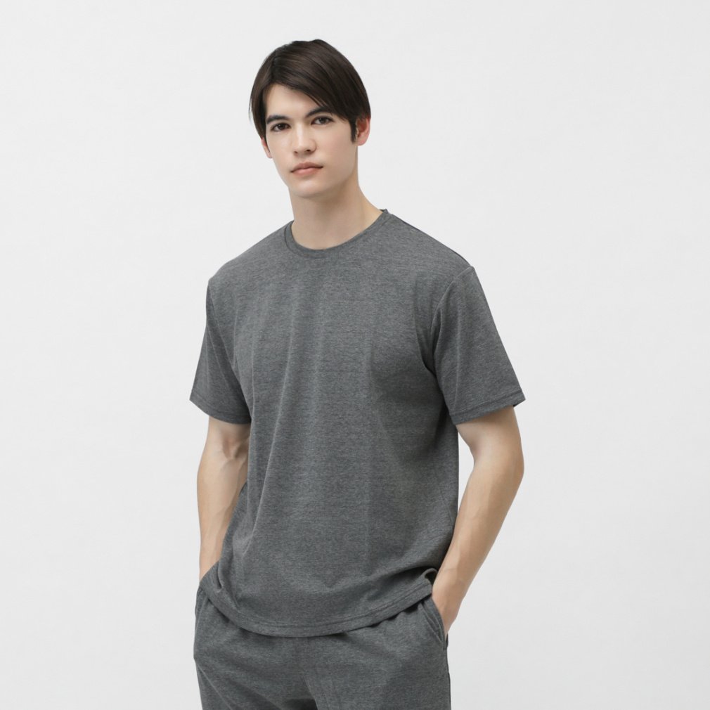 TIGORA SLEEP 半袖Tシャツ 一般医療機器(ダークグレー-XS　ユニセックス)