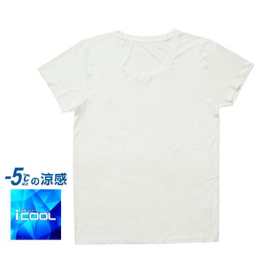 iCOOL アイクールインナー クルーネック半袖Tシャツ(ホワイト-2XL)