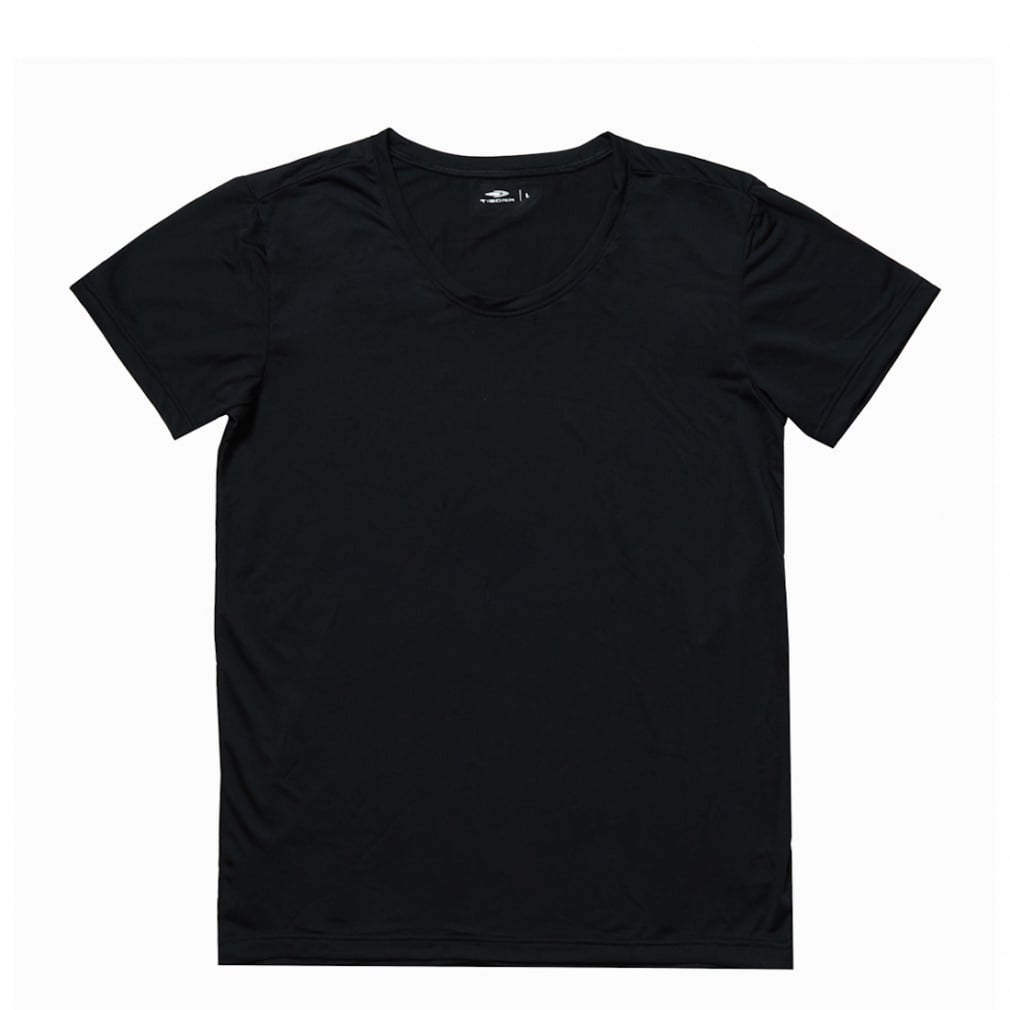 瞬乾アイドライインナー クルーネック半袖(ブラック-S)