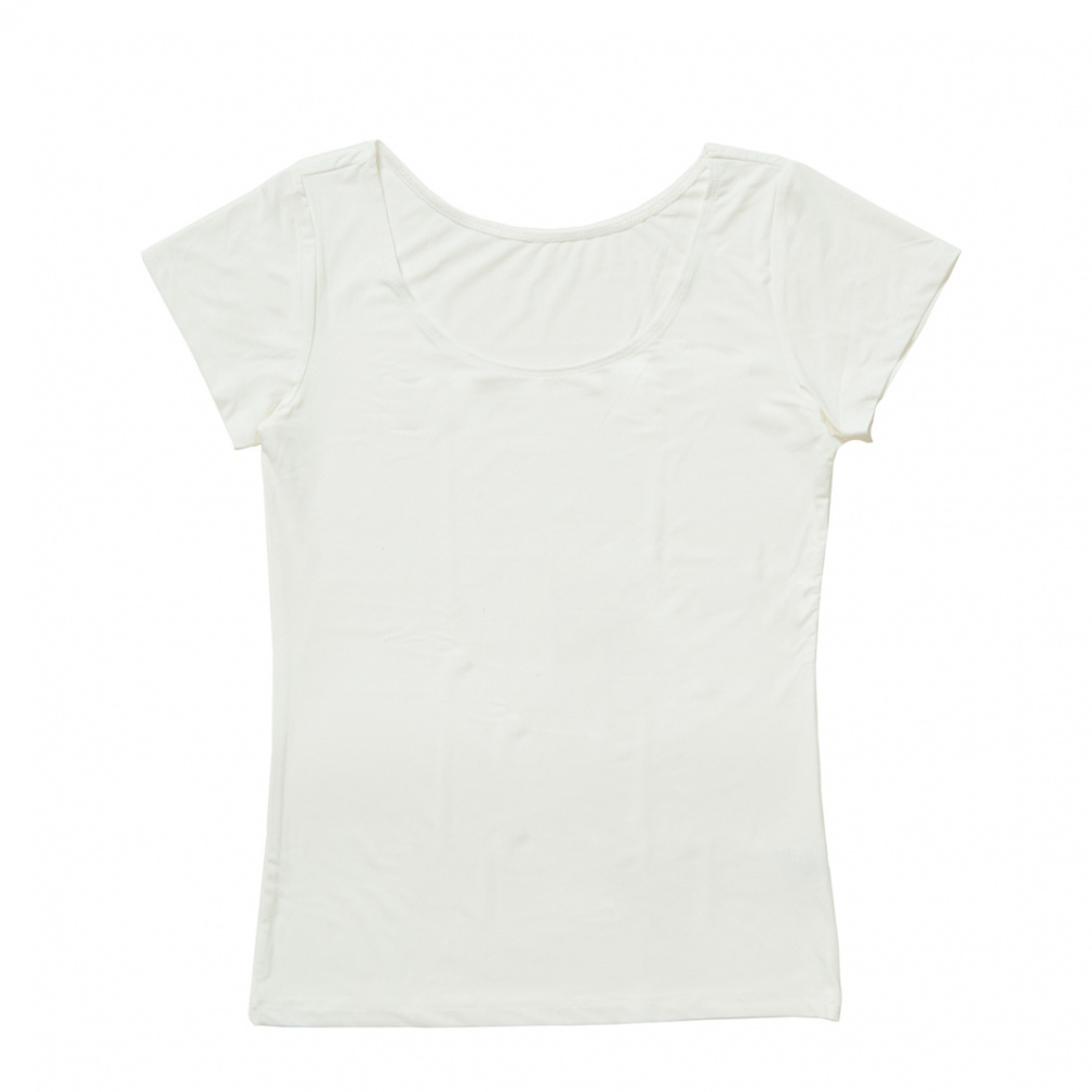 iCOOL アイクールインナー Uネック半袖Tシャツ(ホワイト-S)
