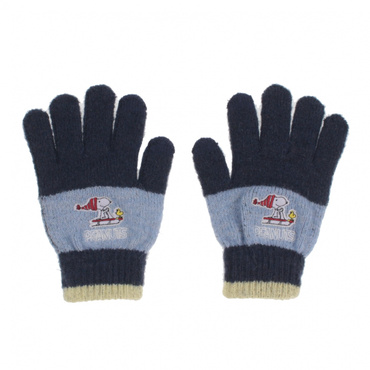 ニットグローブ ウール混 ジュニア ピーナッツ