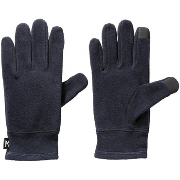 ブレスサーモフリース手袋タッチパネル対応 ユニセックス(ネイビー-M)