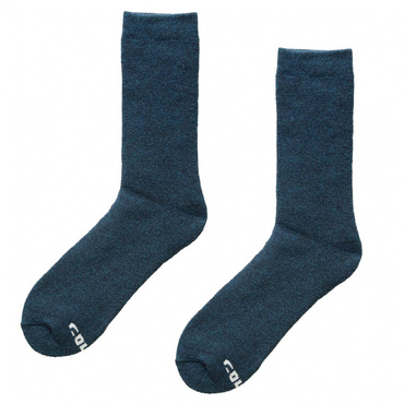 シンカーのせ総パイル裏起毛 無地 クルー丈