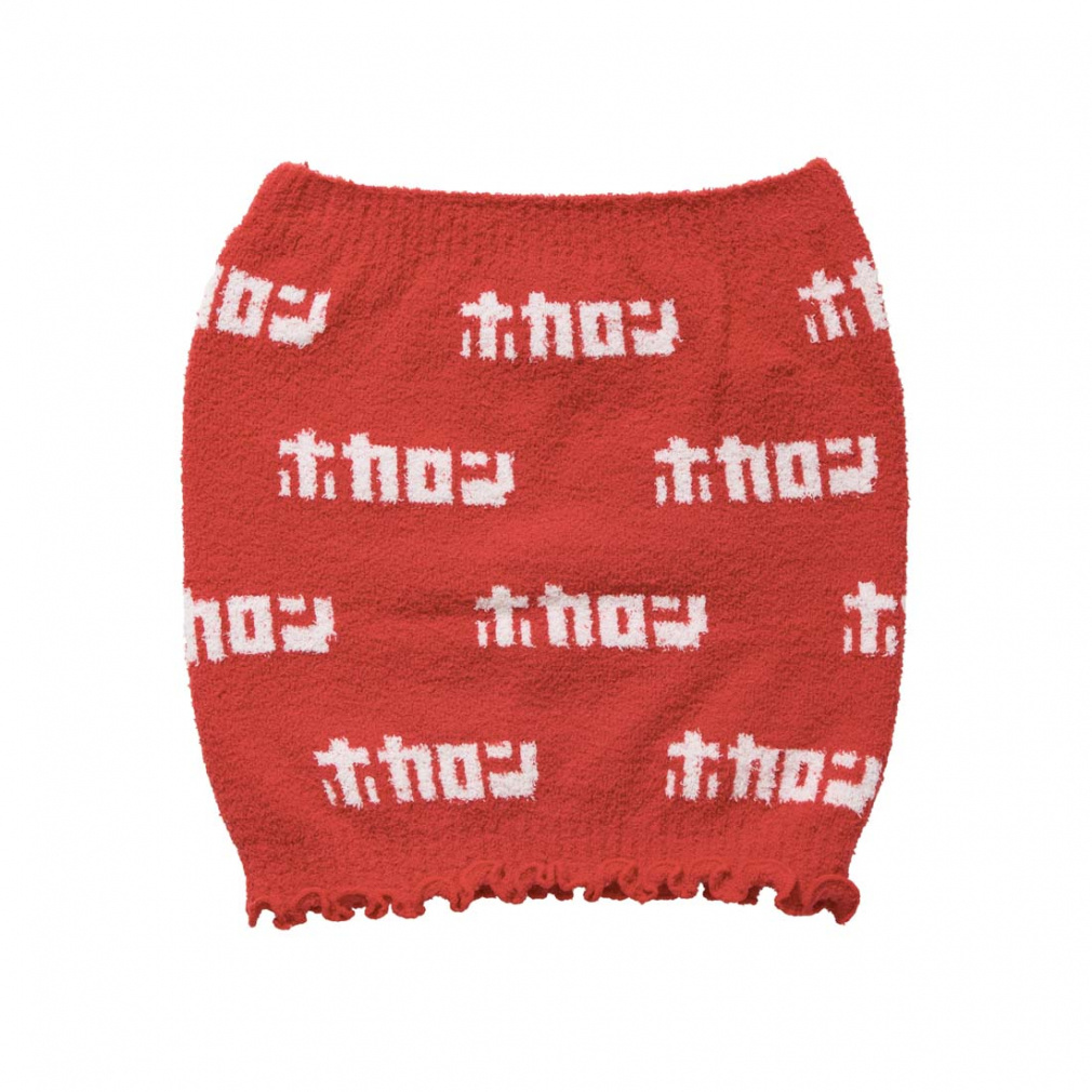 エモいモール糸腹巻き(レッド-FREE)
