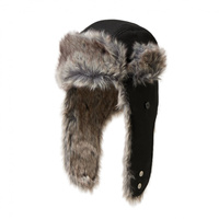 トラッパー ウール ブラック