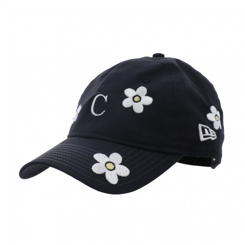 ニューエラ レディース キャップ CALNAMUR FW25 9TWENTY FLOWER NAVY