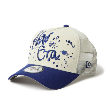 9FORTY A-Frame トラッカー Dripping NEW ERA クローム ダークロイヤルバイザー