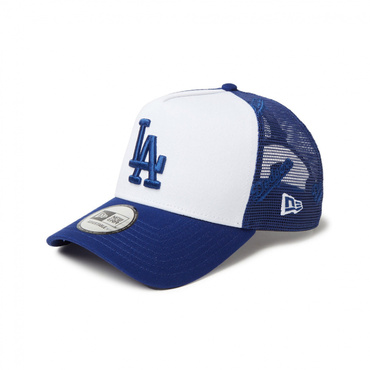 9FORTY A-Frame トラッカー MLB Mesh Embroidery ロサンゼルス・ドジャース ホワイト/ダークロイヤル