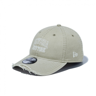 9TWENTY Damaged Series アシッドウォッシュ NEW ERA NEW YORK クロームホワイト