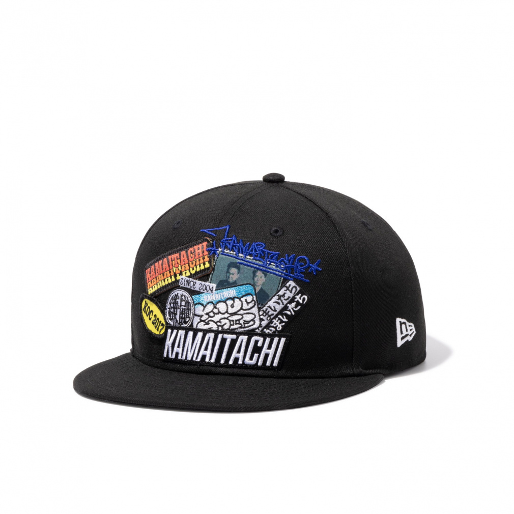 �j���[�G�� �L���b�v ���܂������R���{ 9FIFTY KAMAITACHI STICKER BLK 14667298 �X�q NEW ERA