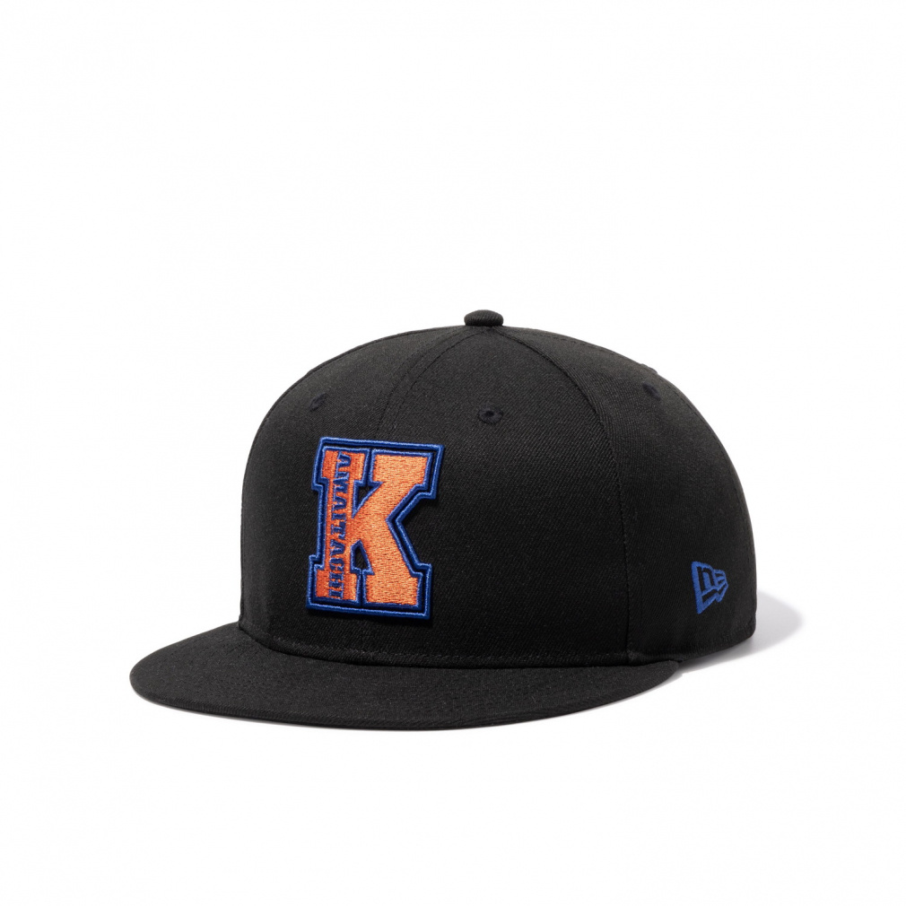 �j���[�G�� �L���b�v ���܂������R���{ 9FIFTY KAMAITACHI COLLEGE BLK 14667301 �X�q NEW ERA