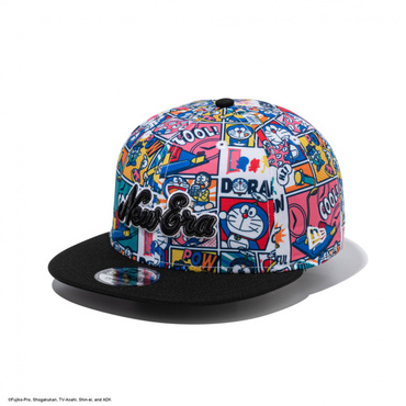 9FIFTY ドラえもん コミック オールオーバープリント ブラックバイザー