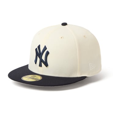 59FIFTY MLB 2-Tone ニューヨーク・ヤンキース クロームホワイト/ネイビ
