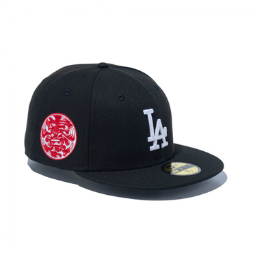 59FIFTY MLB TOKYO SERIES 2025 ロサンゼルス・ドジャース 東京サイドパッチ ブラック