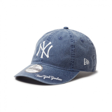 9THIRTY MLB Visor Logo ニューヨーク・ヤンキース アシッドウォッシュ ネイビー