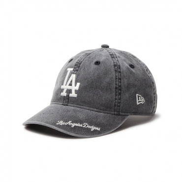 9THIRTY MLB Visor Logo ロサンゼルス・ドジャース アシッドウォッシュ ブラック