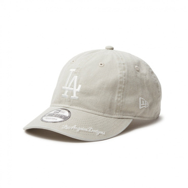 9THIRTY MLB Visor Logo ロサンゼルス・ドジャース アシッドウォッシュ クローム