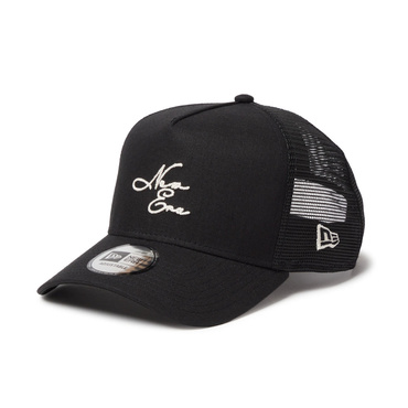 9FORTY A-Frame トラッカー Cotton Linen コットンリネン New Era ブラック