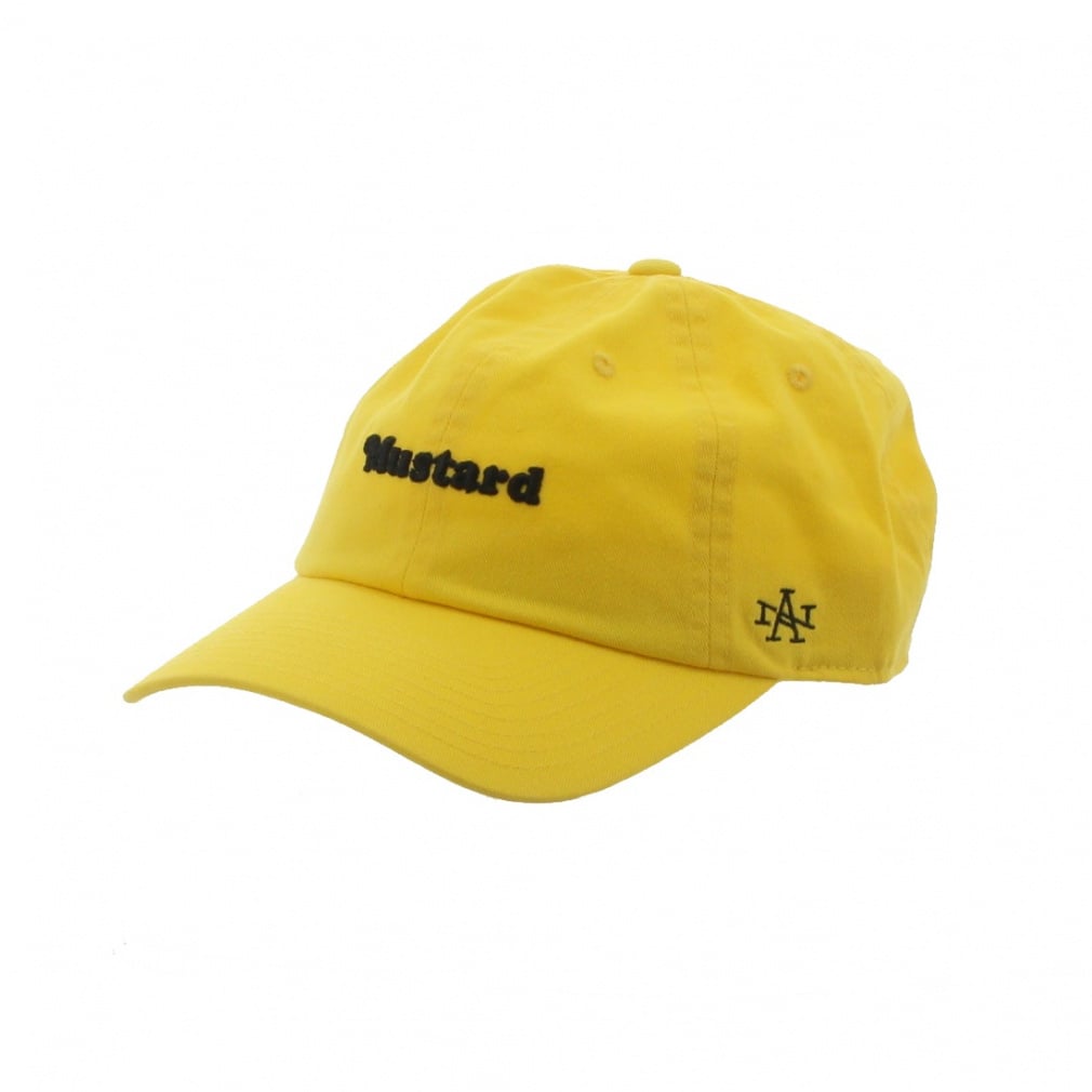 siilon リブキャップ /イエロー アメリカンニードル キャップ MUSTARD BALLPARK SIDE AN マスタード