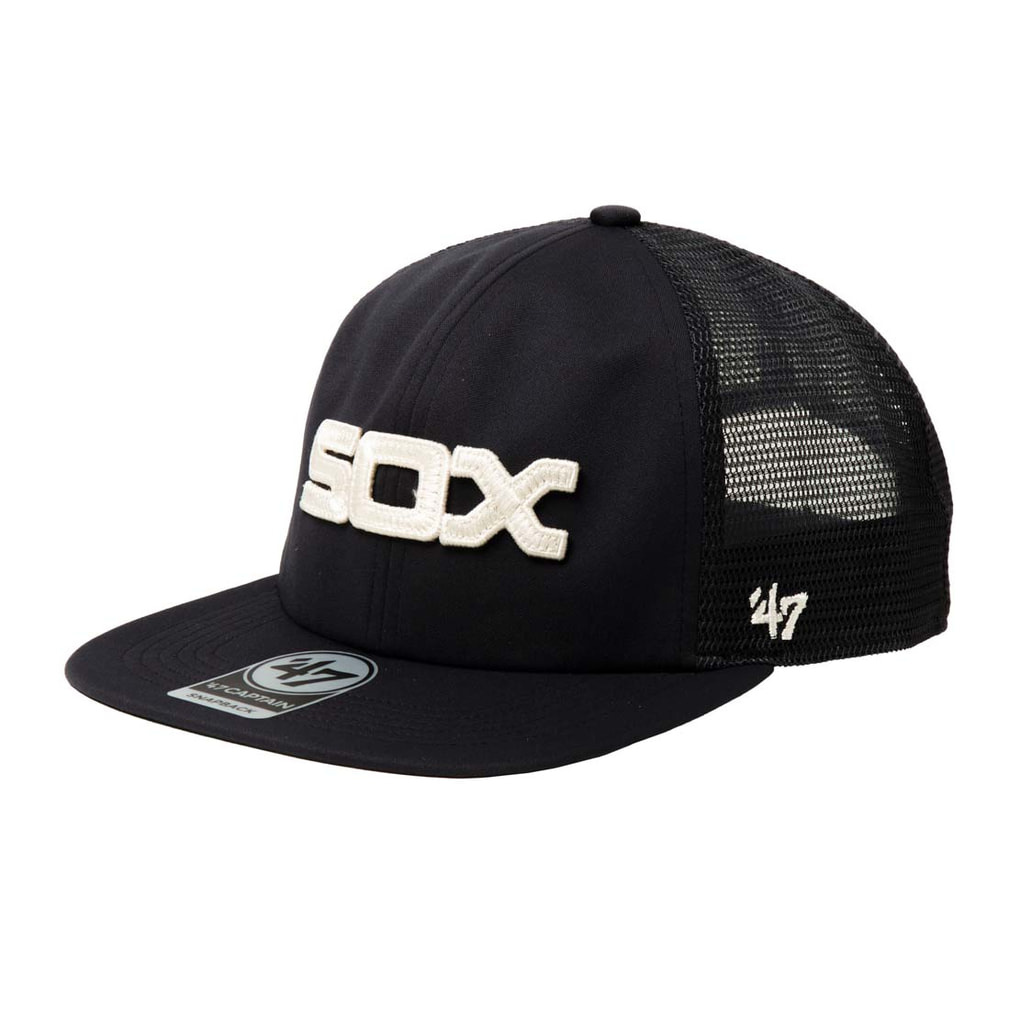 LOHEN キャップ 帽子 ブラック ホワイト フォーティーセブン キャップ 47 キャプテン RL シカゴ・ホワイト