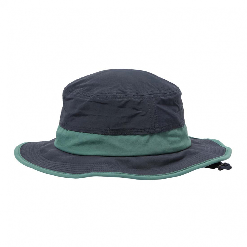 UPF50+タレ付きハット(ネイビー×ディープグリン-S)