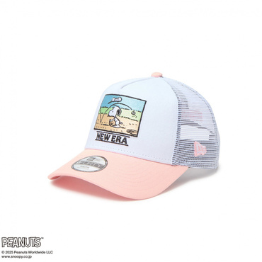 Youth 9FORTY A-Frame トラッカー PEANUTS ベースボール ホワイト/ピンク レモネード