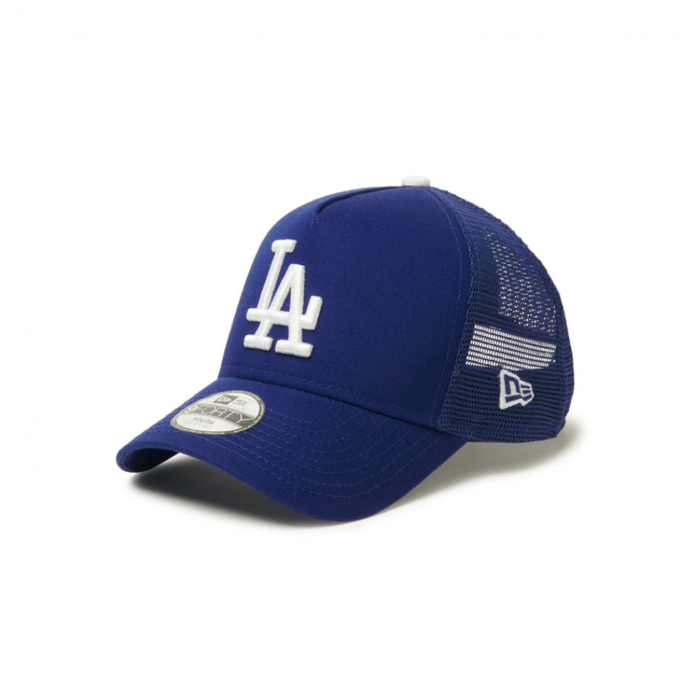 Youth 9FORTY A-Frame トラッカー MLB Trucker Cap ロサンゼルス・ドジャース ダークロイヤル(ロイヤルブルー-FREE)
