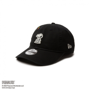 キッズ Youth 9TWENTY PEANUTS ピーナッツ スヌーピー ウッドストック フェルトパッチ ブラック
