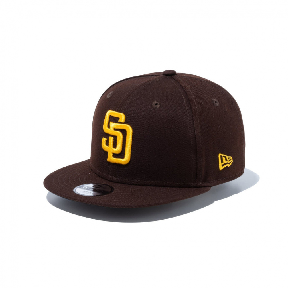 Youth 9FIFTY サンディエゴ・パドレス ウォルナット(ブラウン×イエロー-FREE)